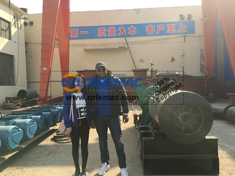 Mozambique Clients Visited Jinan Factory for Sand Pump_2