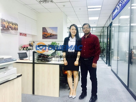 United Arab Emirates Clients Visited Our Office On Truck Crane Spare Parts