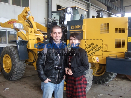 Brazilian Client Visited Changlin Factory for Wheel Loader ZL30H_1