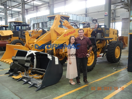 Brazilian Client Visited Changlin Factory for Wheel Loader ZL30H_1