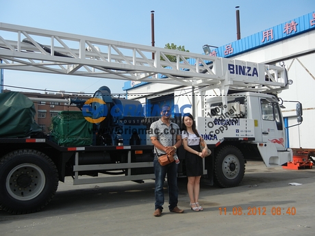 Ethiopian Client Visited Binzhou Factory for Water Well Drilling Rigs_1