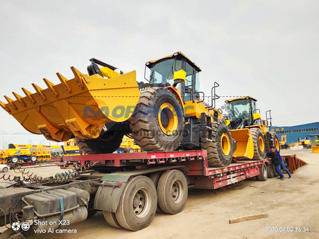 Bangladesh 4 XCMG ZL50GN Wheel Loader 4 HOWO Dump Truck (4)