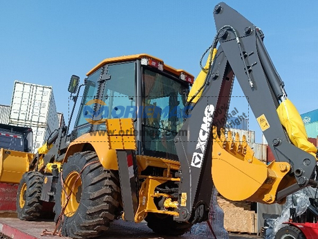 Guatemala - 1 Unit XCMG XC870K Backhoe Loader & 1 XS123 Road Roller