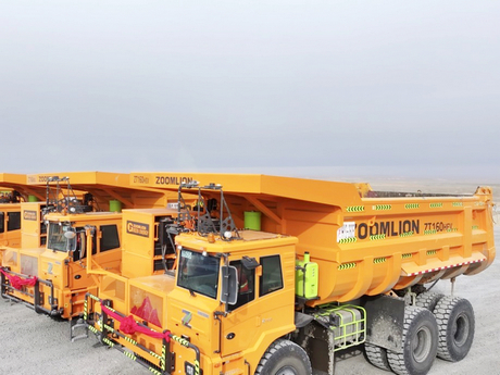 ZOOMLION's Unmanned Mining Trucks Deployed at Xinjiang Mine
